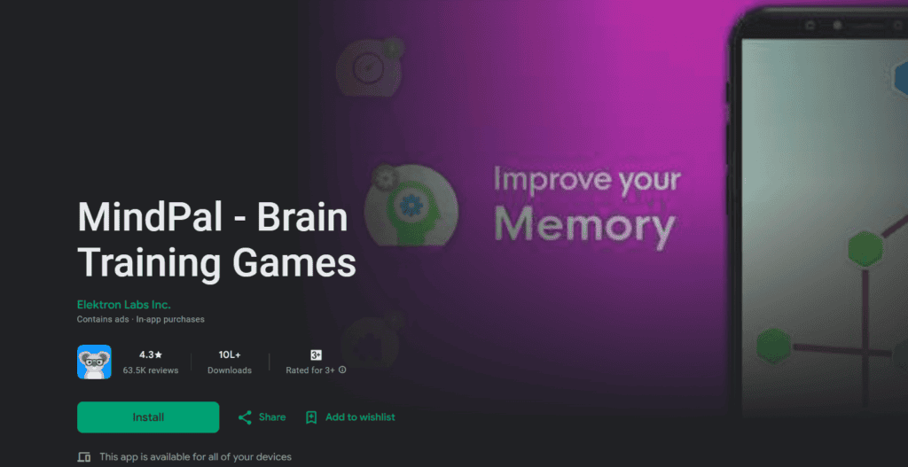 memory improvement, memory technique and brain games